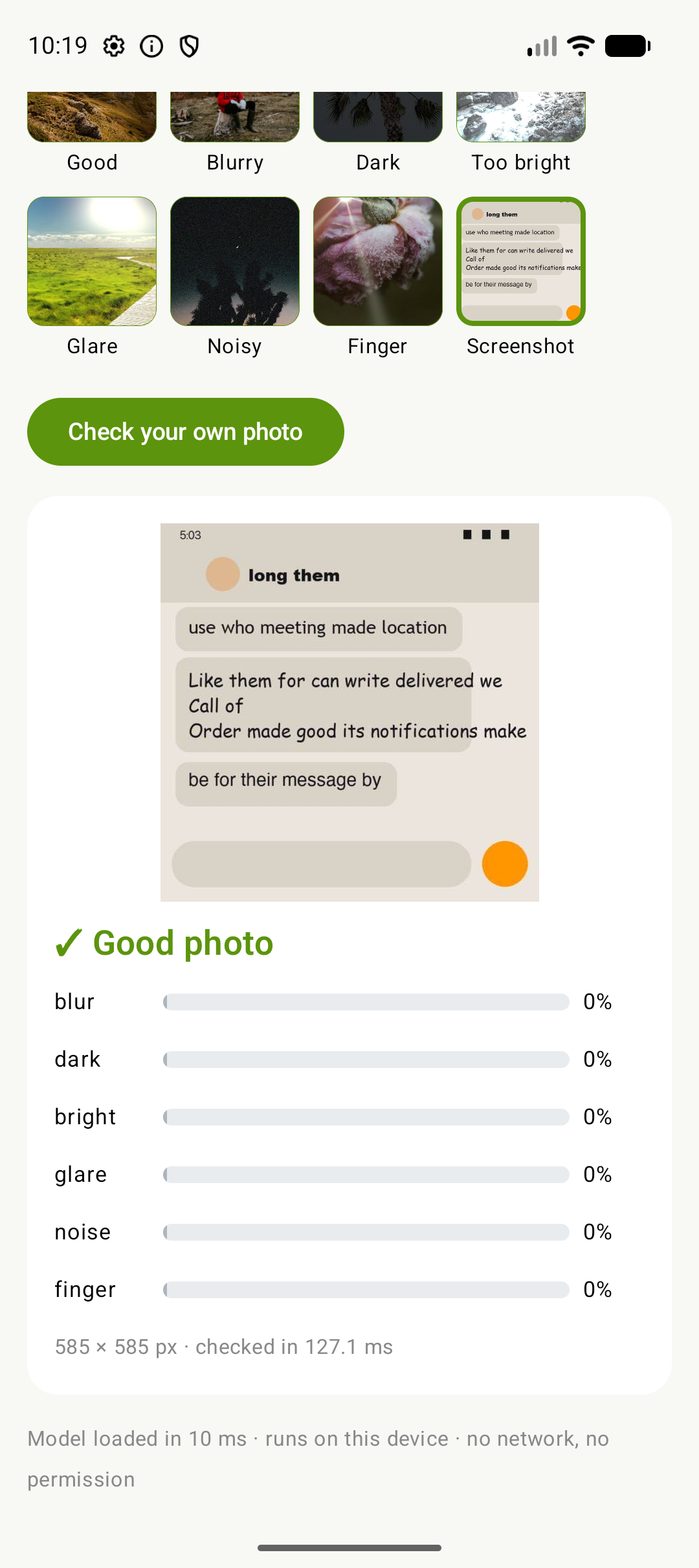 Retake keeps a screenshot